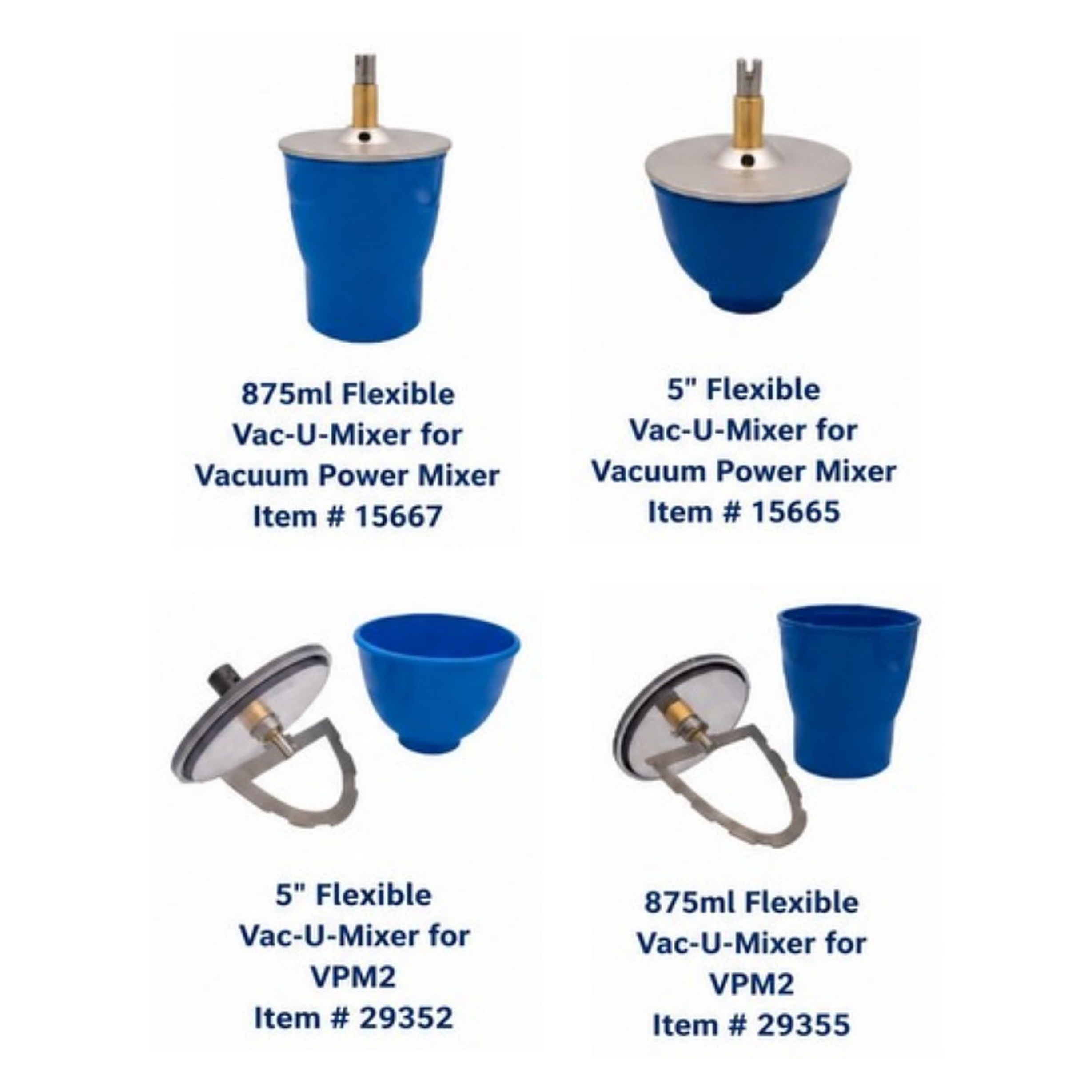 Flexible Vac-U-Mixer Bowls